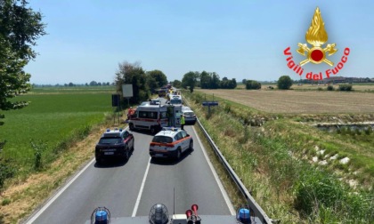 Scontro frontale sulla SS 235: cinque feriti e traffico bloccato