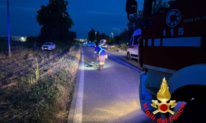 Grave incidente a Brembio: motociclista in ospedale in elisoccorso