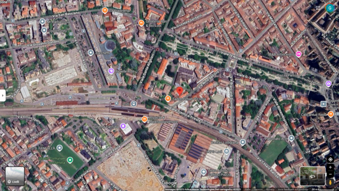 La zona dove si è verificato l'episodio (clicca sulla mappa per navigare)
