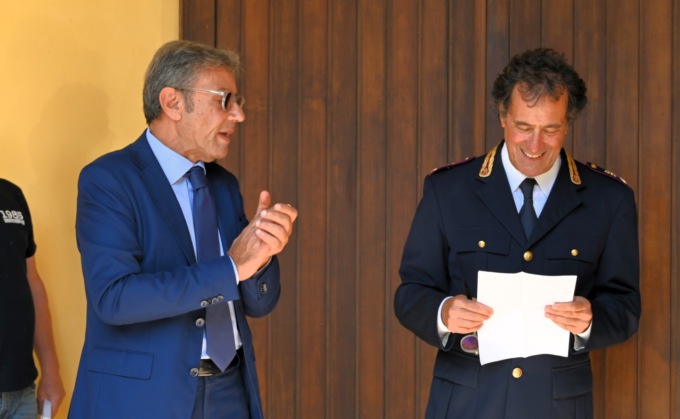 Il questore Russo e il vicequestore Battista