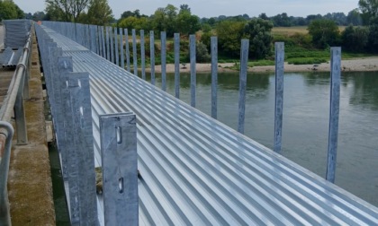 Lavori per la ciclopedonale sull'Adda tra Cremona e Lodi, ponte di confine riapre alle auto
