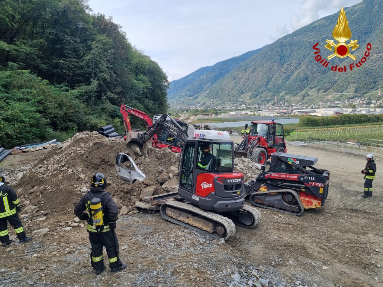 Maxi esercitazione dei Vigili del Fuoco: attivata la colonna mobile