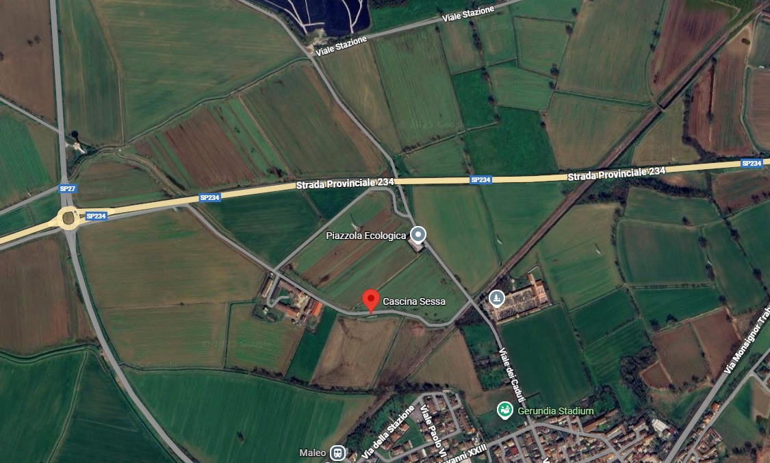 La zona dove i due cani sono stati soccorsi dai vigili del fuoco (clicca sull'immagine per navigare nella mappa)