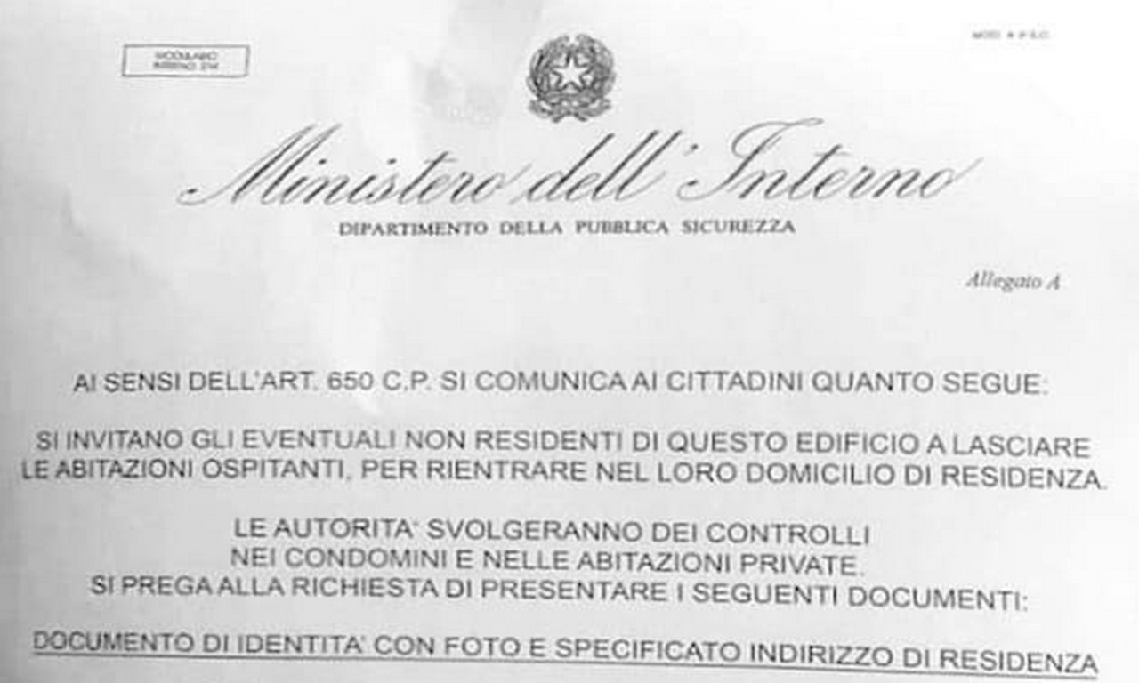 La Questura di Lodi: “Nessuna affissione in città di manifesti truffa”