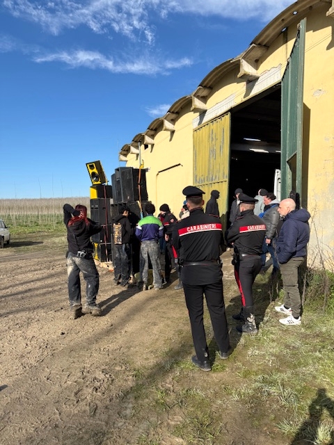 L'intervento di Cc, Gdf e polizia