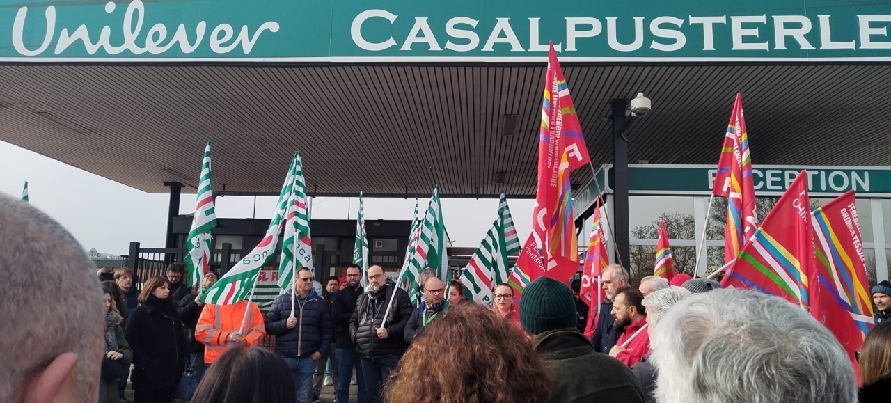 Unilever di Casalpusterlengo: sindacati in mobilitazione in vista dell’incontro di lunedì