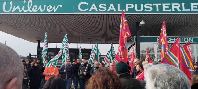 Unilever di Casalpusterlengo: sindacati in mobilitazione in vista dell’incontro di lunedì