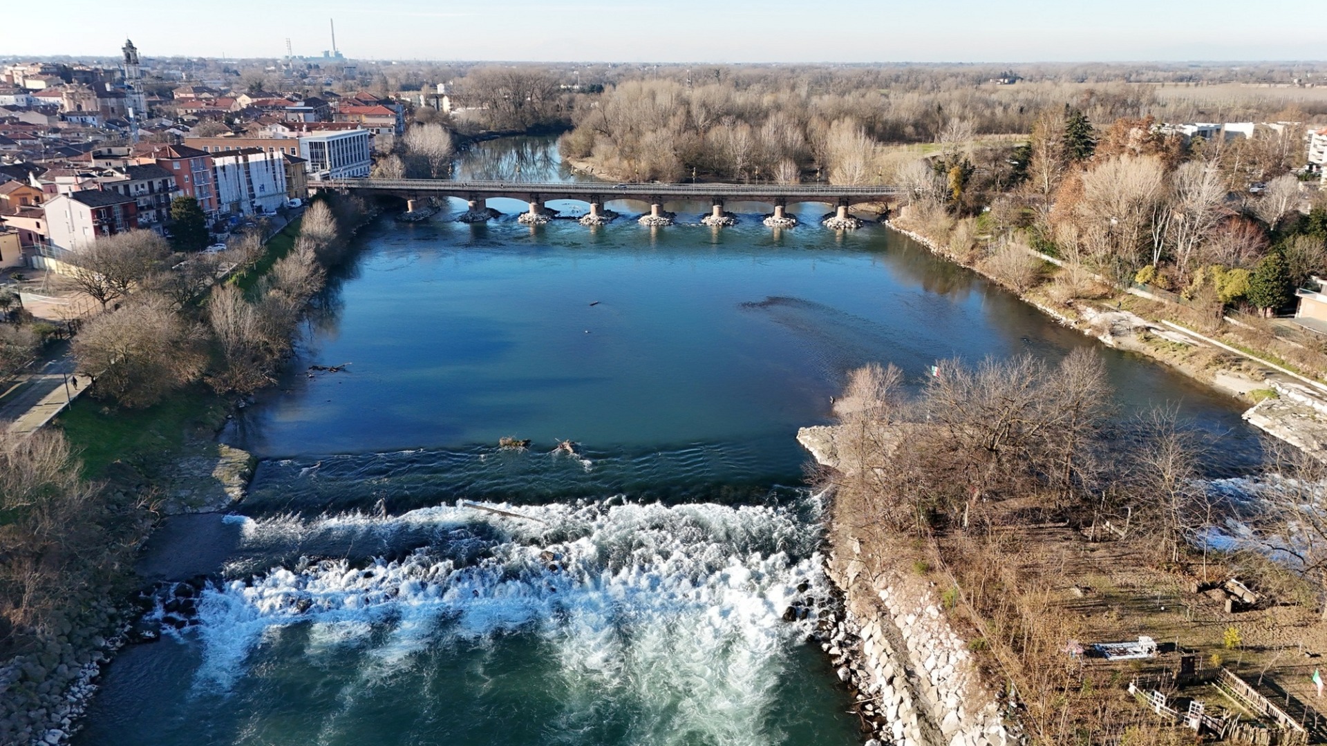 Uno scorcio del ponte sull'Adda che sarà chiuso da lunedì 9 marzo 2026 fino (presumibilmente) a venerdì 11 settembre 2026