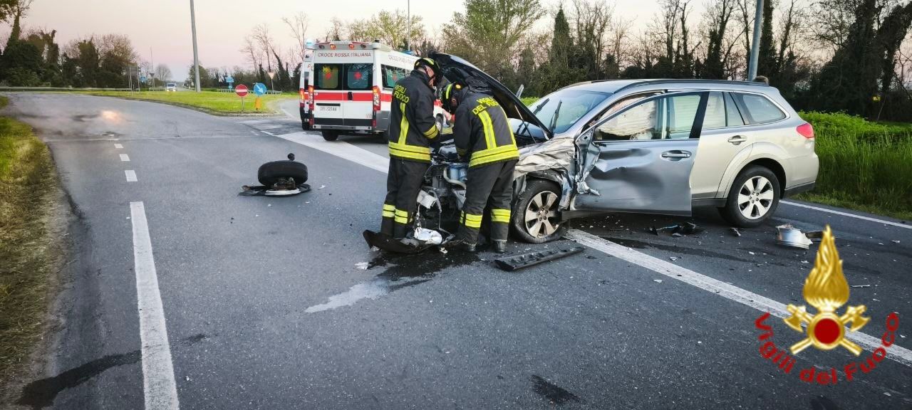 Scontro frontale sulla Provinciale 26: quattro feriti a Cavenago d’Adda