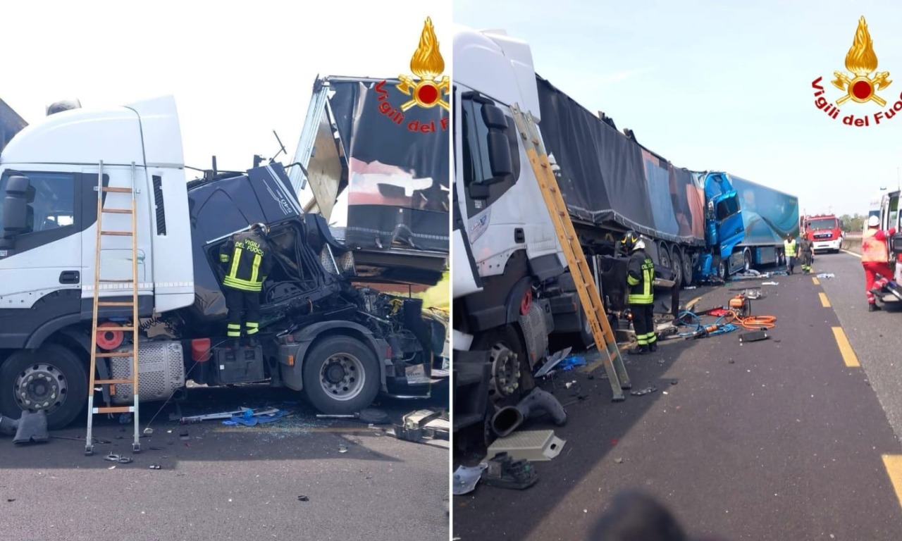 A1 paralizzata dopo un maxi‑tamponamento: due persone intrappolate e due elisoccorsi attivati d’urgenza