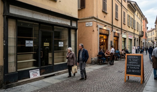 Il commercio locale soffre: a Lodi persi oltre 400 negozi in dieci anni