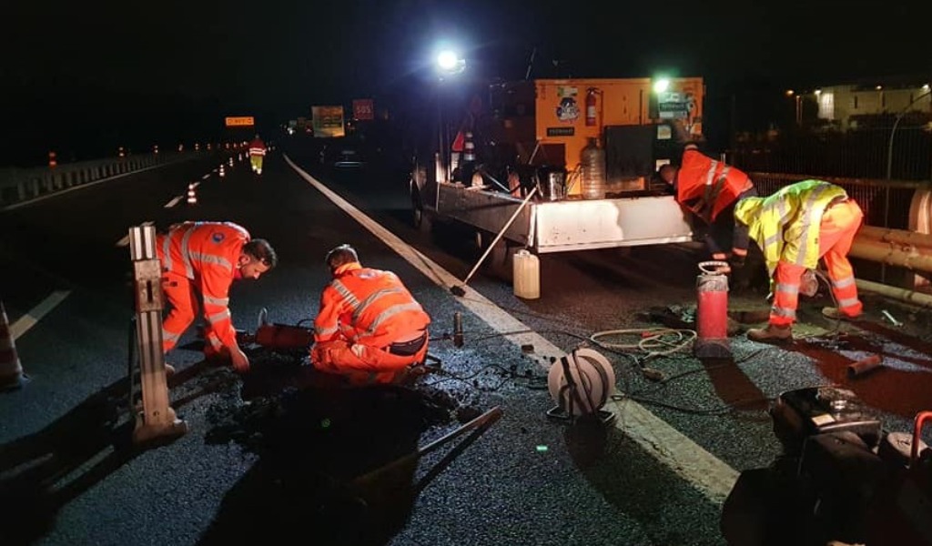 Lavori sulla A1 Milano-Napoli, chiusura notturna per la stazione di Basso Lodigiano