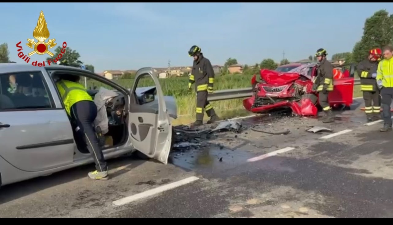 Incidente stradale sulla SP115: soccorsi in azione a Lodi Vecchio
