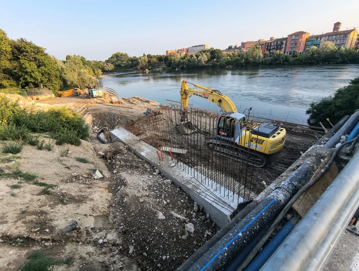 Ponte Napoleone Bonaparte, nuova fase del cantiere: avviati gli scavi per tiranti e solettone