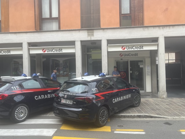Arrestato il responsabile del colpo da 159mila euro alla banca UniCredit
