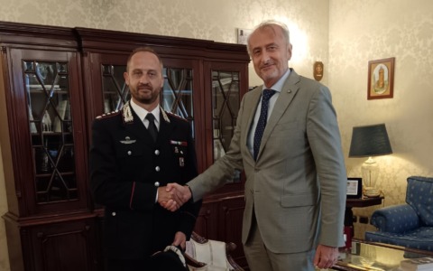 Il Prefetto Garra accoglie il nuovo Comandante dei Carabinieri